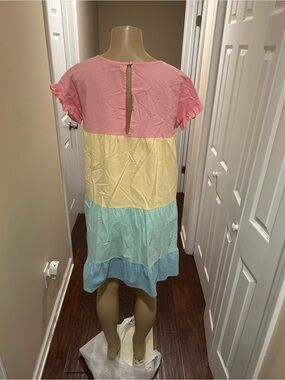 Gorgeous Colorblock Short Sleeve Dress